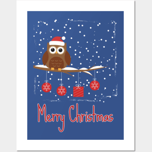 Owl Christmas #2 Posters and Art